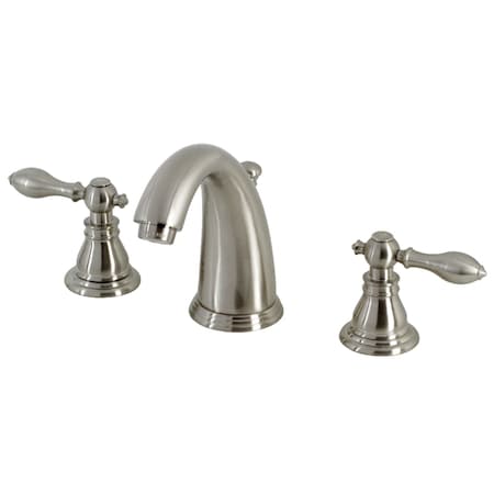 Kingston Brass KB988ACL Widespread Bathroom Faucet with Retail Pop-Up, Brushed Nickel KB988ACL